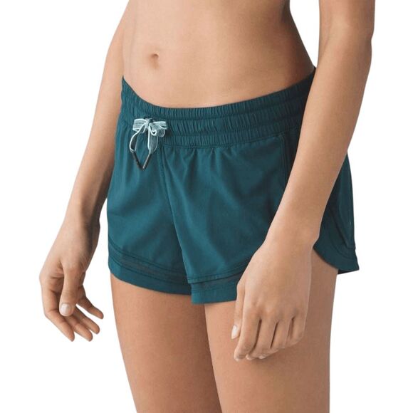 LULULEMON ATHLETICA Make A Move Short 'Deep Green ' Size 6 - Picture 3 of 7